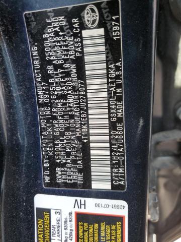 2018 TOYOTA AVALON XLE - 4T1BK1EB7JU278077
