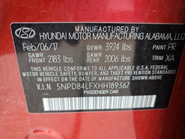 2017 HYUNDAI ELANTRA SE - 5NPD84LFXHH189367