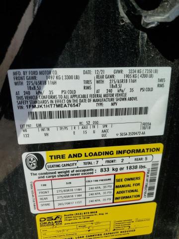 2021 FORD EXPEDITION - 1FMJK1HT7MEA76547