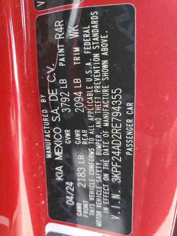 2024 KIA FORTE LX - 3KPF24AD2RE794355