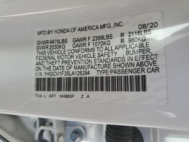 2020 HONDA ACCORD SPO - 1HGCV1F35LA126294
