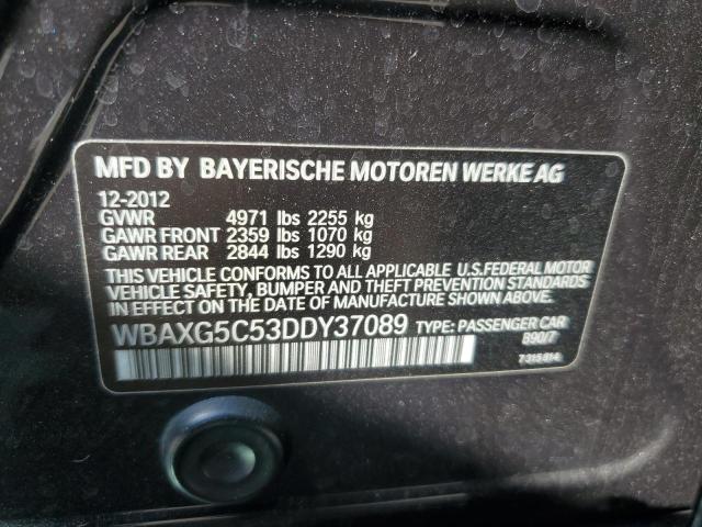 VIN WBAXG5C53DDY37089 2013 BMW 5 Series, 528 I no.12