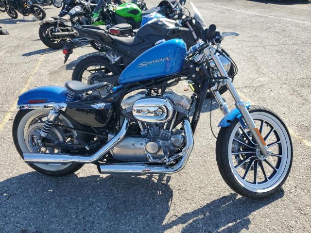 HARLEY-DAVIDSON XL883 2004 blue road/str gas 1HD4CAM334K426812 photo #1