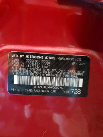 2021 MITSUBISHI MIRAGE ES ML32AUHJXMH009776
