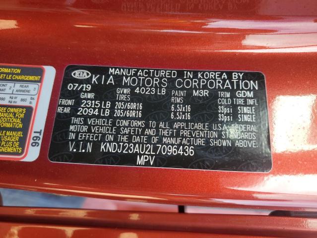 VIN KNDJ23AU2L7096436 2020 KIA SOUL no.14