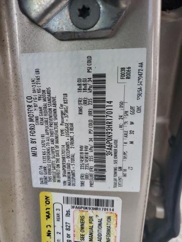 VIN 3FA6P0K93HR170114 2017 Ford Fusion, Titanium no.13