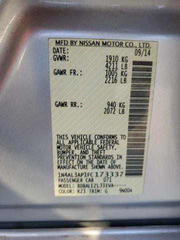 VIN 1N4AL3AP1FC173337 2015 Nissan Altima, 2.5 no.12