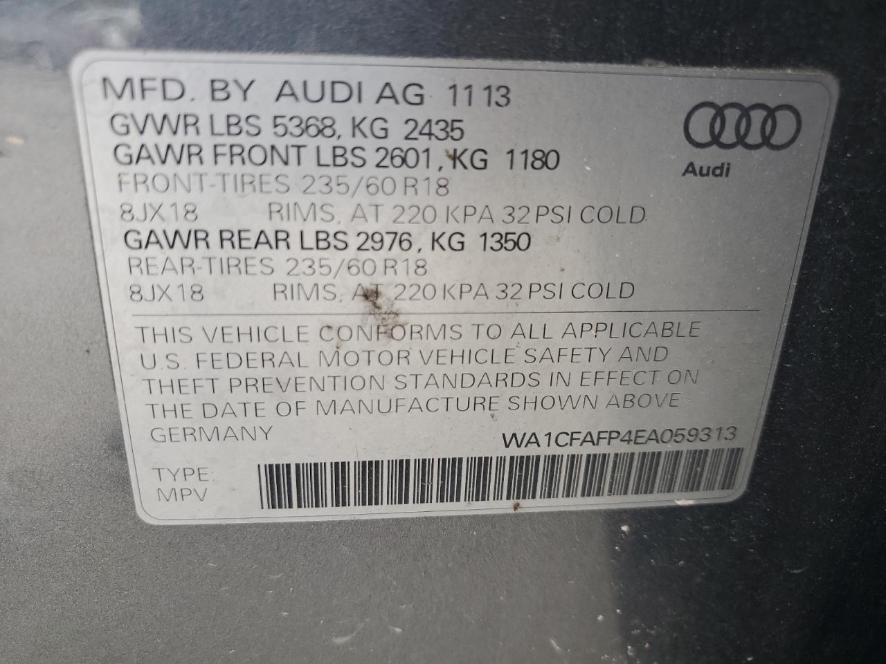 Lot #2988769665 2014 AUDI Q5 PREMIUM