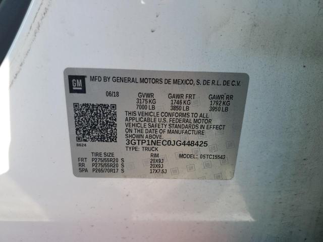 2018 GMC SIERRA C15 - 3GTP1NEC0JG448425