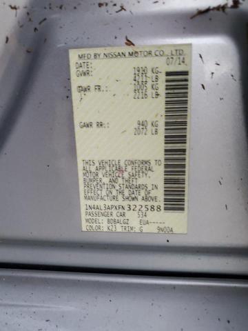 2015 NISSAN ALTIMA 2.5 - 1N4AL3APXFN322588