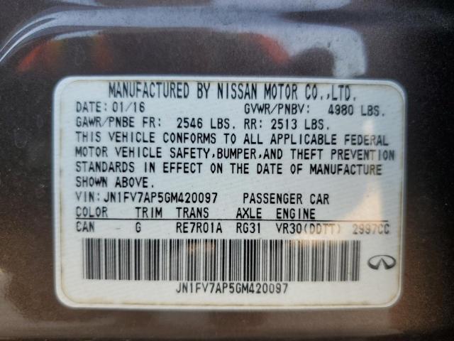 2016 INFINITI Q50 RED SP - JN1FV7AP5GM420097