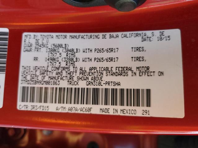 2016 TOYOTA TACOMA DOU - 3TMDZ5BN9GM001863