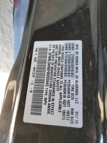 VIN 5FNRL5H90FB055945 2015 Honda Odyssey, Touring no.14