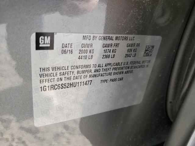 VIN 1G1RC6S52HU111477 2017 Chevrolet Volt, LT no.12