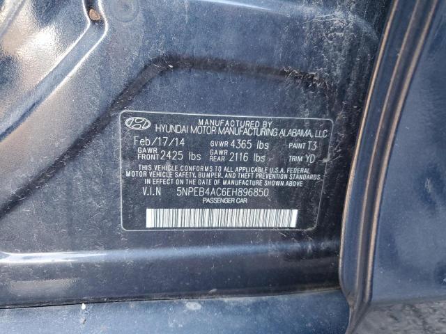 VIN 5NPEB4AC6EH896850 2014 Hyundai Sonata, Gls no.12