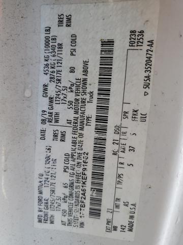 2019 FORD F250 SUPER - 1FTBF2A61KEF91662