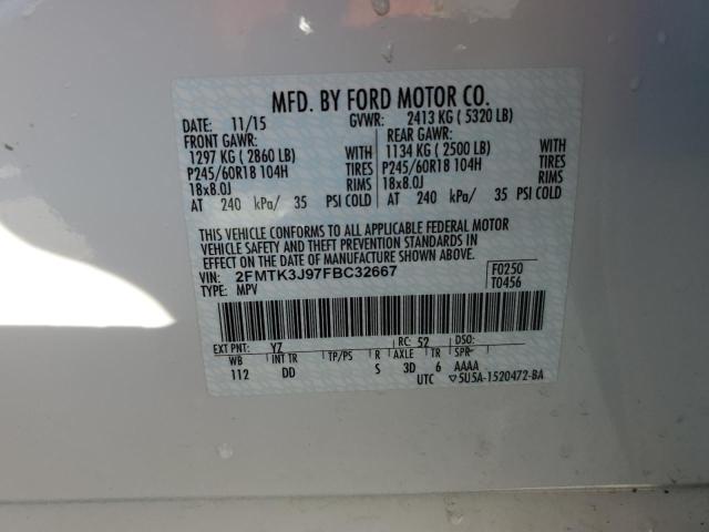2015 FORD EDGE SEL - 2FMTK3J97FBC32667