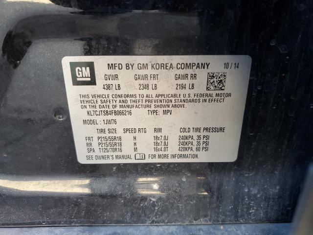 2015 CHEVROLET TRAX LTZ KL7CJTSB4FB066216