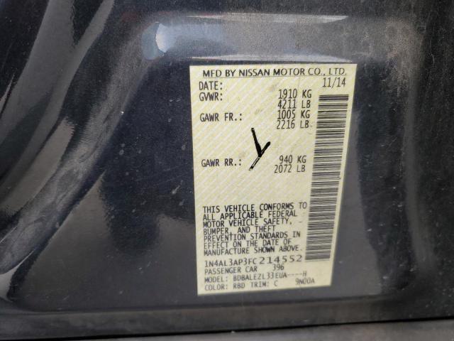 2015 NISSAN ALTIMA 2.5 - 1N4AL3AP3FC214552