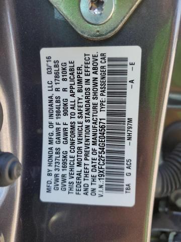 2016 HONDA CIVIC LX - 19XFC2F54GE045671