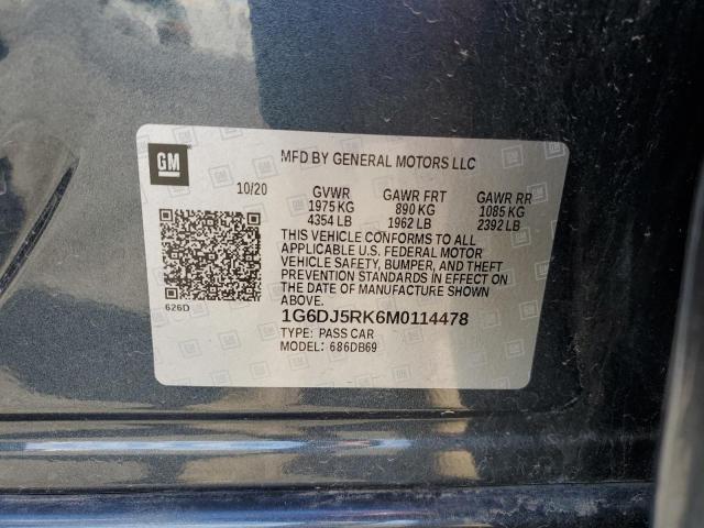 2021 CADILLAC CT4 LUXURY - 1G6DJ5RK6M0114478