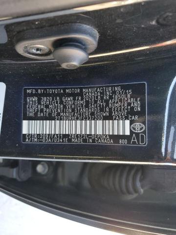 2015 TOYOTA COROLLA L - 2T1BURHE3FC337200