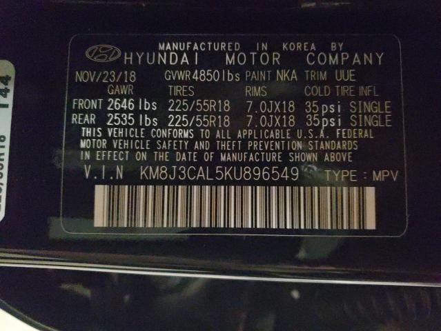 2019 HYUNDAI TUCSON LIM - KM8J3CAL5KU896549
