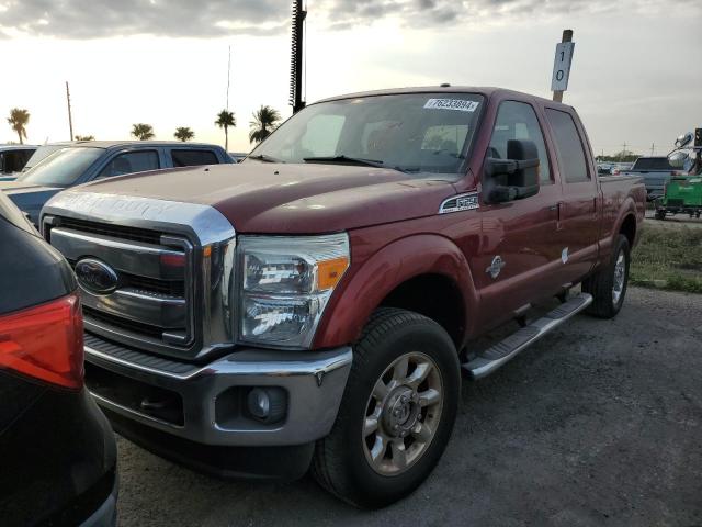 FORD F250 SUPER 2016 red  diesel 1FT7W2BT7GEC59985 photo #1