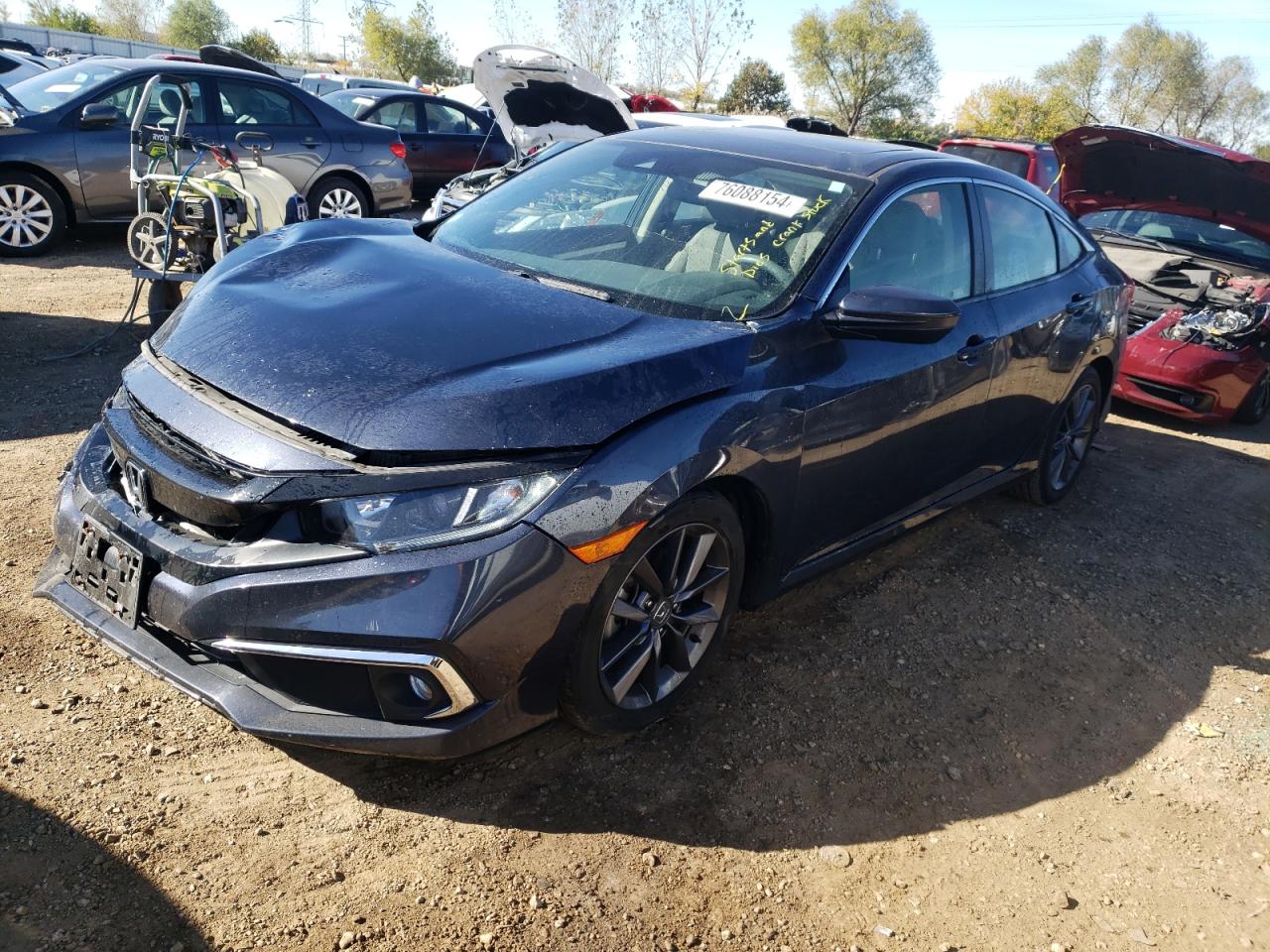 Lot #2928606719 2019 HONDA CIVIC EX