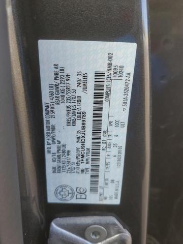 2018 FORD ESCAPE SEL - 1FMCU9HDXJUB89789