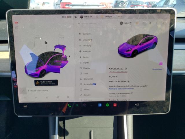 2020 TESLA MODEL 3 - 5YJ3E1EC1LF796156