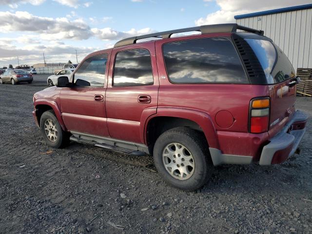 CHEVROLET TAHOE K150 2005 maroon 4dr spor gas 1GNEK13T95R253632 photo #3