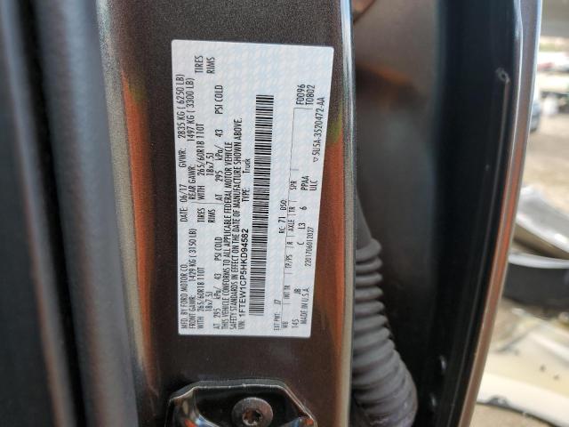 2017 FORD F150 SUPER - 1FTEW1CP5HKD94582