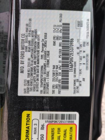 VIN 1FA6P0H72E5370986 2014 Ford Fusion, SE no.13