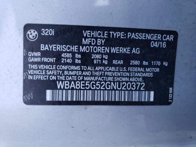 2016 BMW 320 XI - WBA8E5G52GNU20372