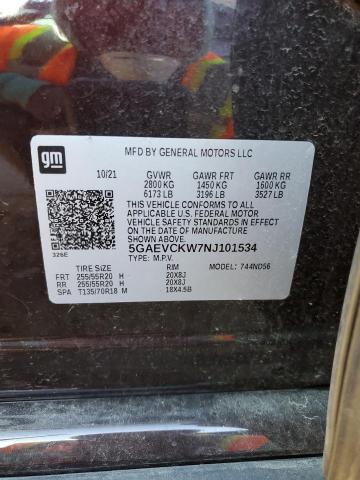 2022 BUICK ENCLAVE AV - 5GAEVCKW7NJ101534