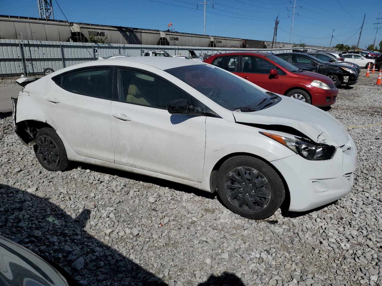 Lot #2935663935 2013 HYUNDAI ELANTRA GL