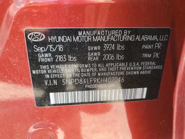 2019 HYUNDAI ELANTRA SE - 5NPD84LF9KH407046