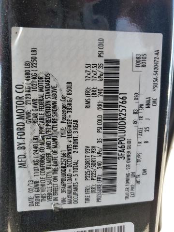 VIN 3FA6P0LU0DR257661 2013 Ford Fusion, Se Hybrid no.12