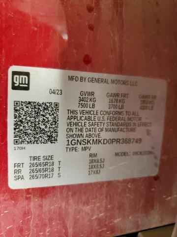 2023 CHEVROLET TAHOE K150 - 1GNSKMKD0PR368749