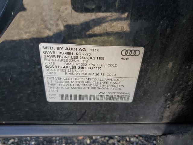 VIN WA1EFCFS3FR006405 2015 Audi Q3, Premium Plus no.12