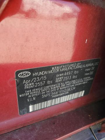 VIN 5NPE34AF1FH228334 2015 Hyundai Sonata, Sport no.12