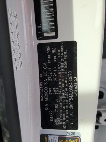 2022 KIA FORTE GT L - 3KPF54AD5NE480670