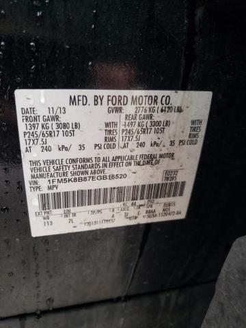 VIN 1FM5K8B87EGB16520 2014 Ford Explorer no.13