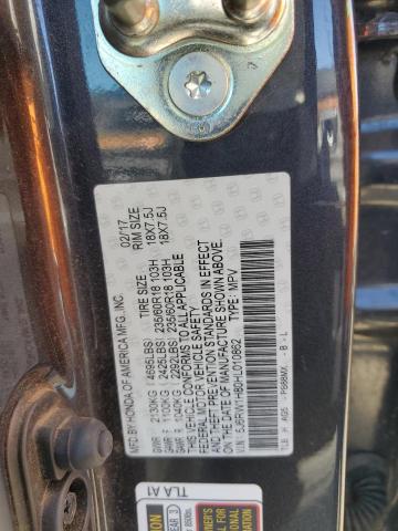 2017 HONDA CR-V EXL - 5J6RW1H80HL010862