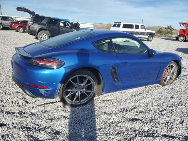 PORSCHE CAYMAN S 2018 blue  gas WP0AB2A81JK278538 photo #4