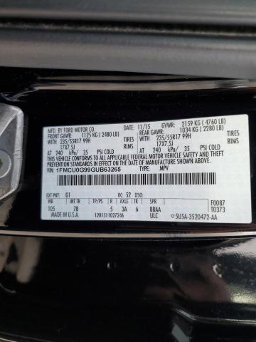 VIN 1FMCU0G99GUB63265 2016 Ford Escape, SE no.13