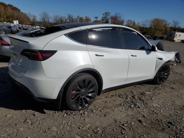 TESLA MODEL Y 2021 white  electric 5YJYGDEE6MF115378 photo #4