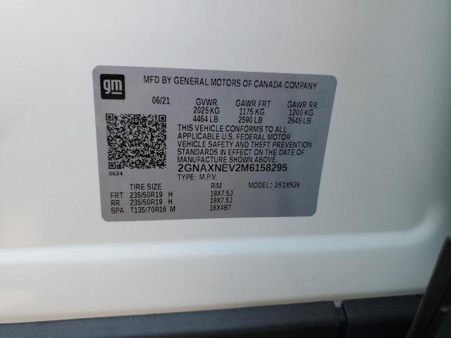 2021 CHEVROLET EQUINOX PR - 2GNAXNEV2M6158295