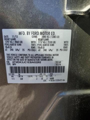 VIN 2FMDK3JC1EBA02282 2014 Ford Edge, Sel no.14